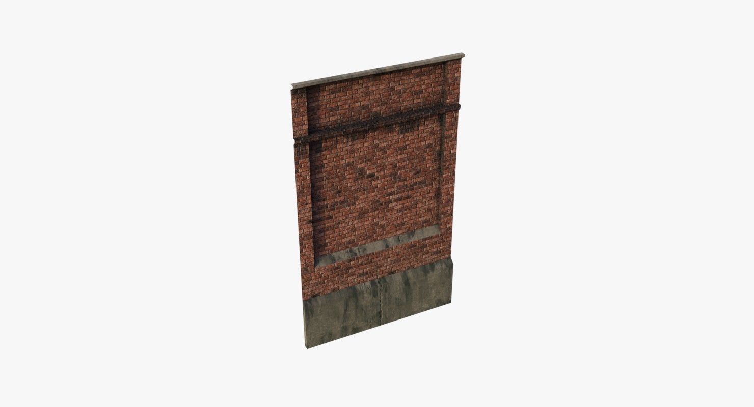 Modular Old Industrial Building Asset Low-poly 3D model_30