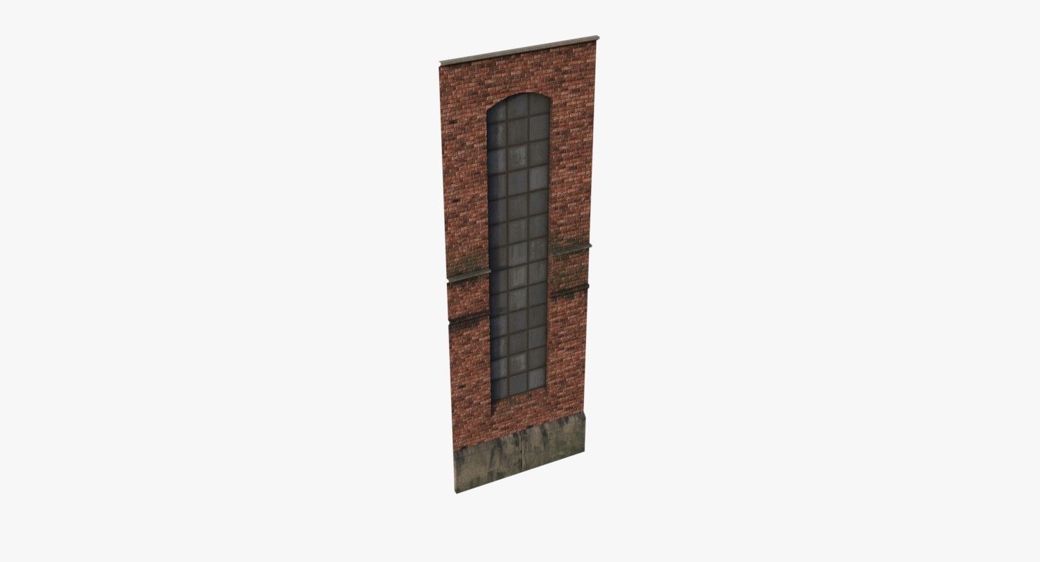 Modular Old Industrial Building Asset Low-poly 3D model_40