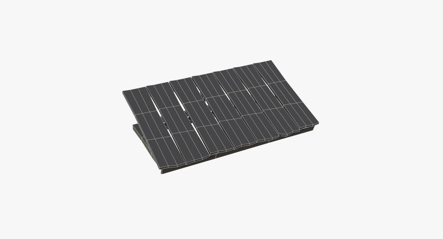 Modular Old Industrial Building Asset Low-poly 3D model_69