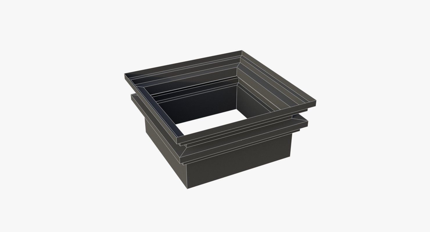 Modular Old Industrial Building Asset Low-poly 3D model_59