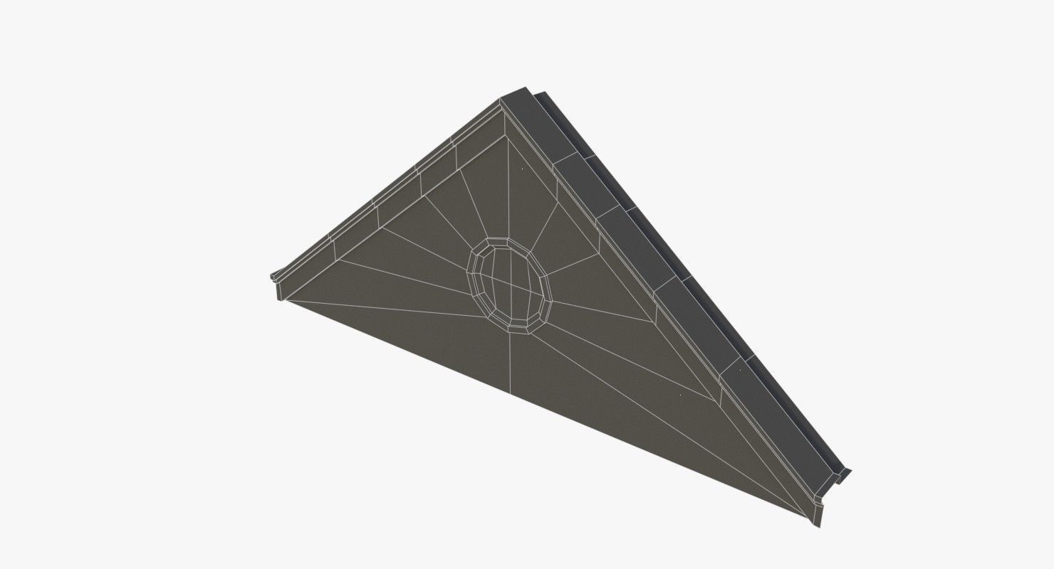 Modular Old Industrial Building Asset Low-poly 3D model_81