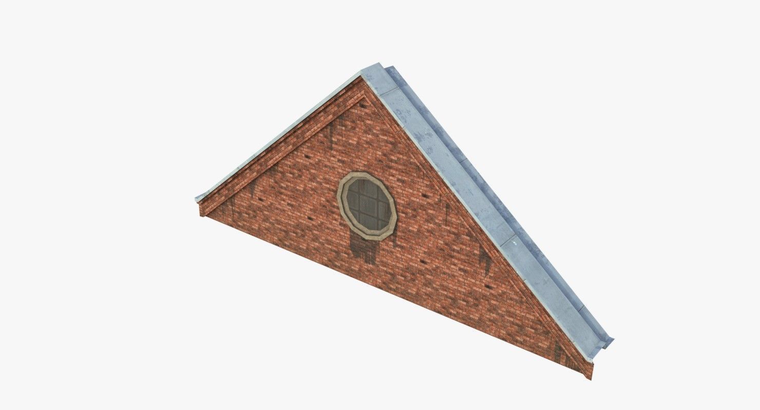 Modular Old Industrial Building Asset Low-poly 3D model_80