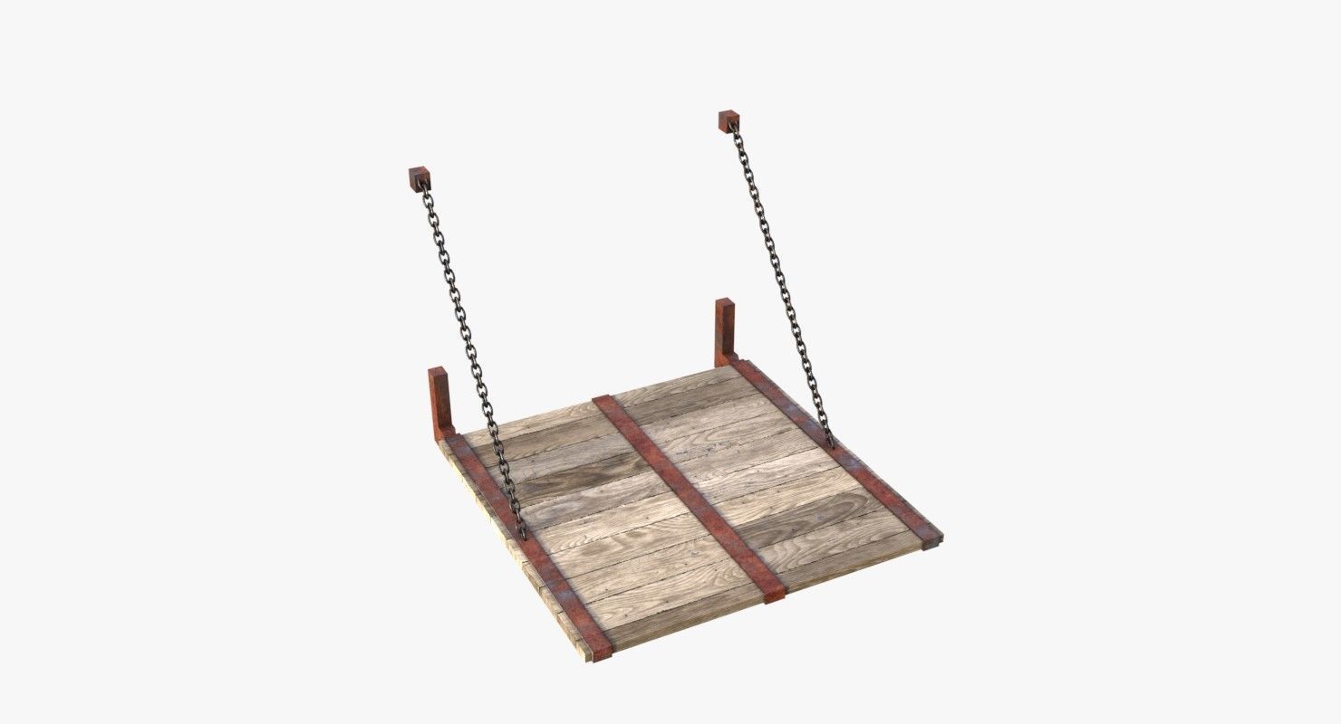 Modular Old Industrial Building Asset Low-poly 3D model_76