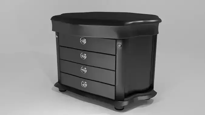 jeweler dresser with four drawers