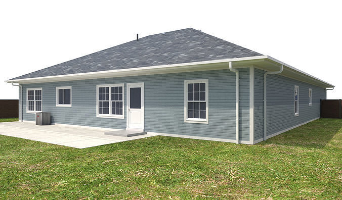 House-130  3D model 6