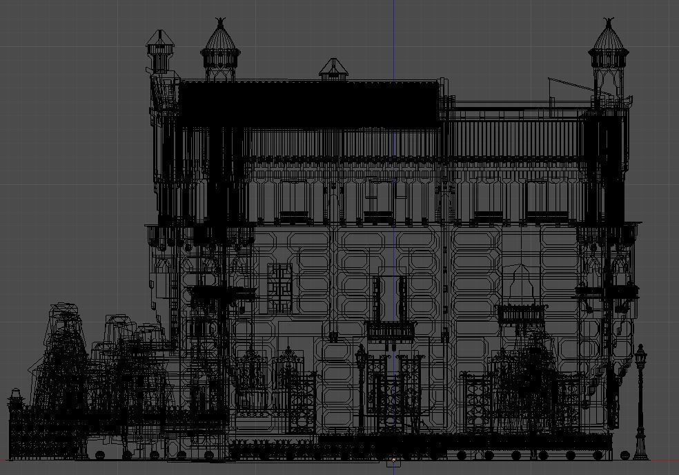 Vicens House Low-poly 3D model_4