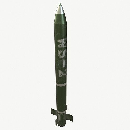 WS-2 MLRS Rocket Free low-poly 3D model