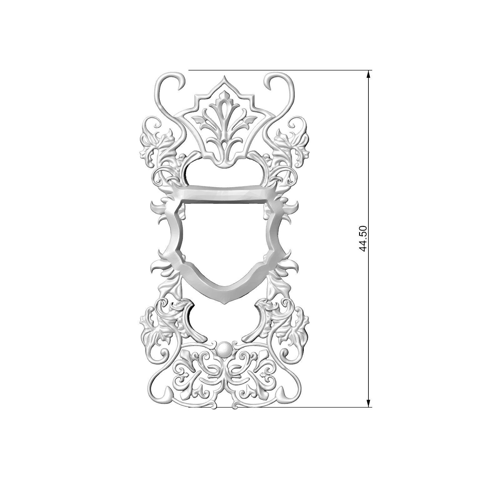 Set Heraldry Pattern 1 3D print model_3