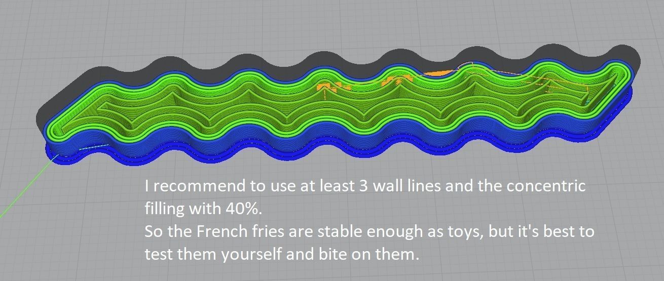 fluted fries  Riffelpommes  easyprint 3D print model_2