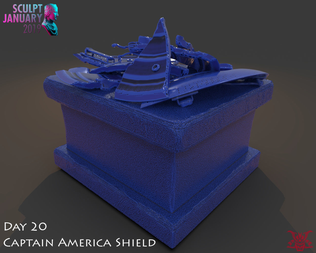 Captain America Shield 3 Versions 3D print model_14