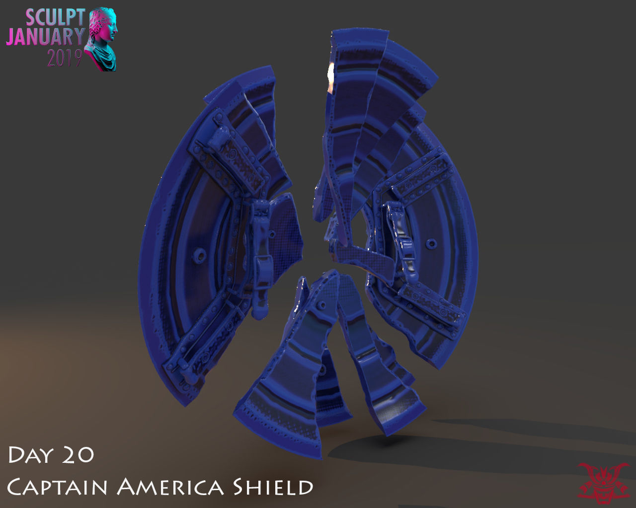 Captain America Shield 3 Versions 3D print model_9