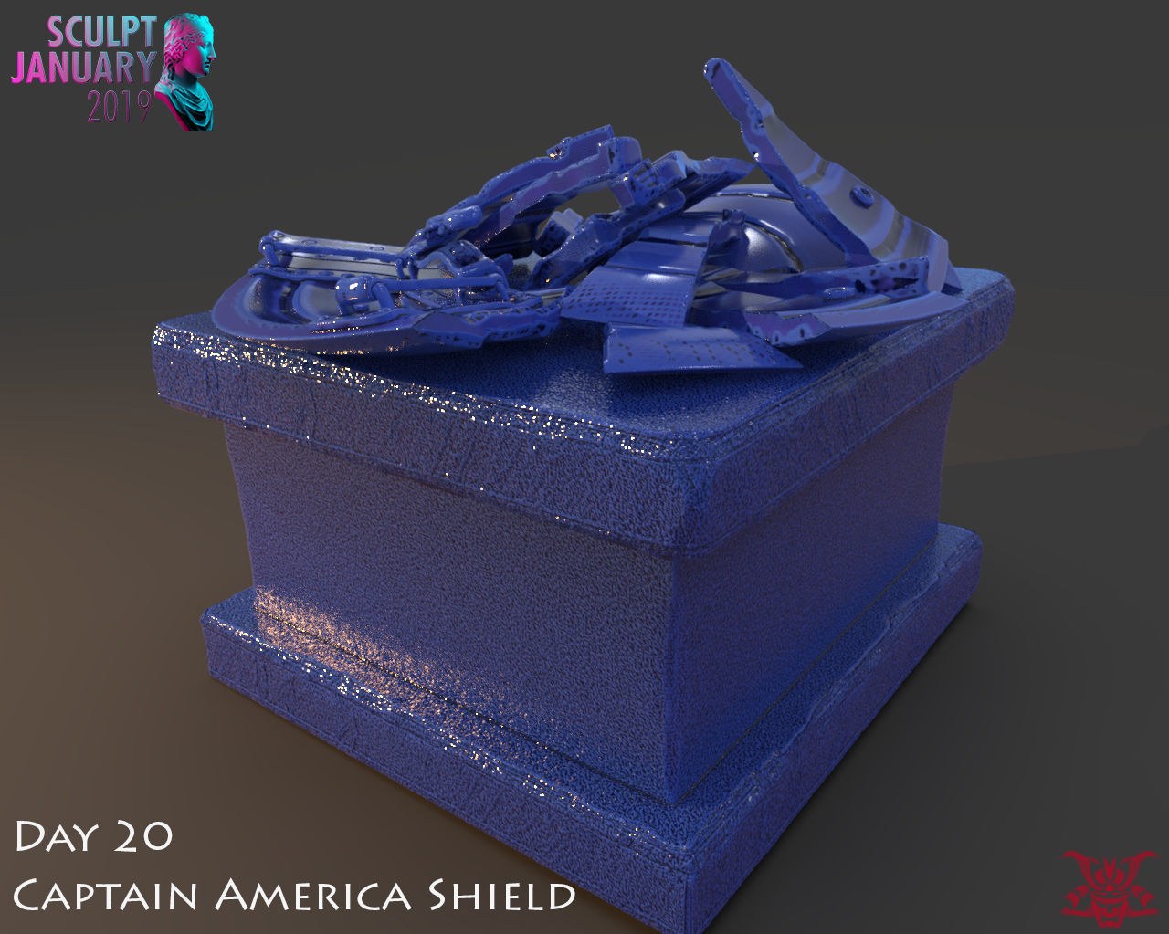 Captain America Shield 3 Versions 3D print model_13