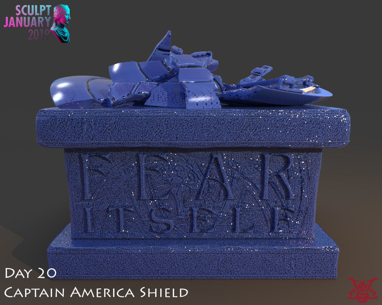 Captain America Shield 3 Versions 3D print model_2