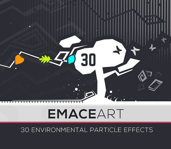Nature Project - Environmental Particle Effects  Low-poly 3D model