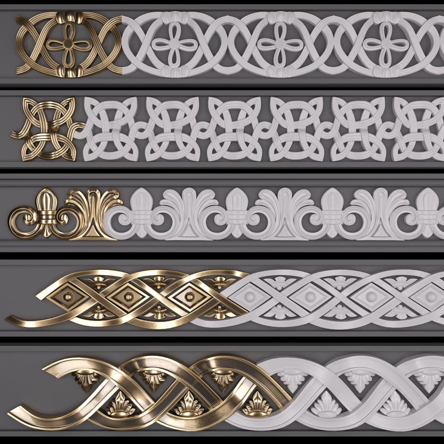 Trim Ornament 04 3D model_2