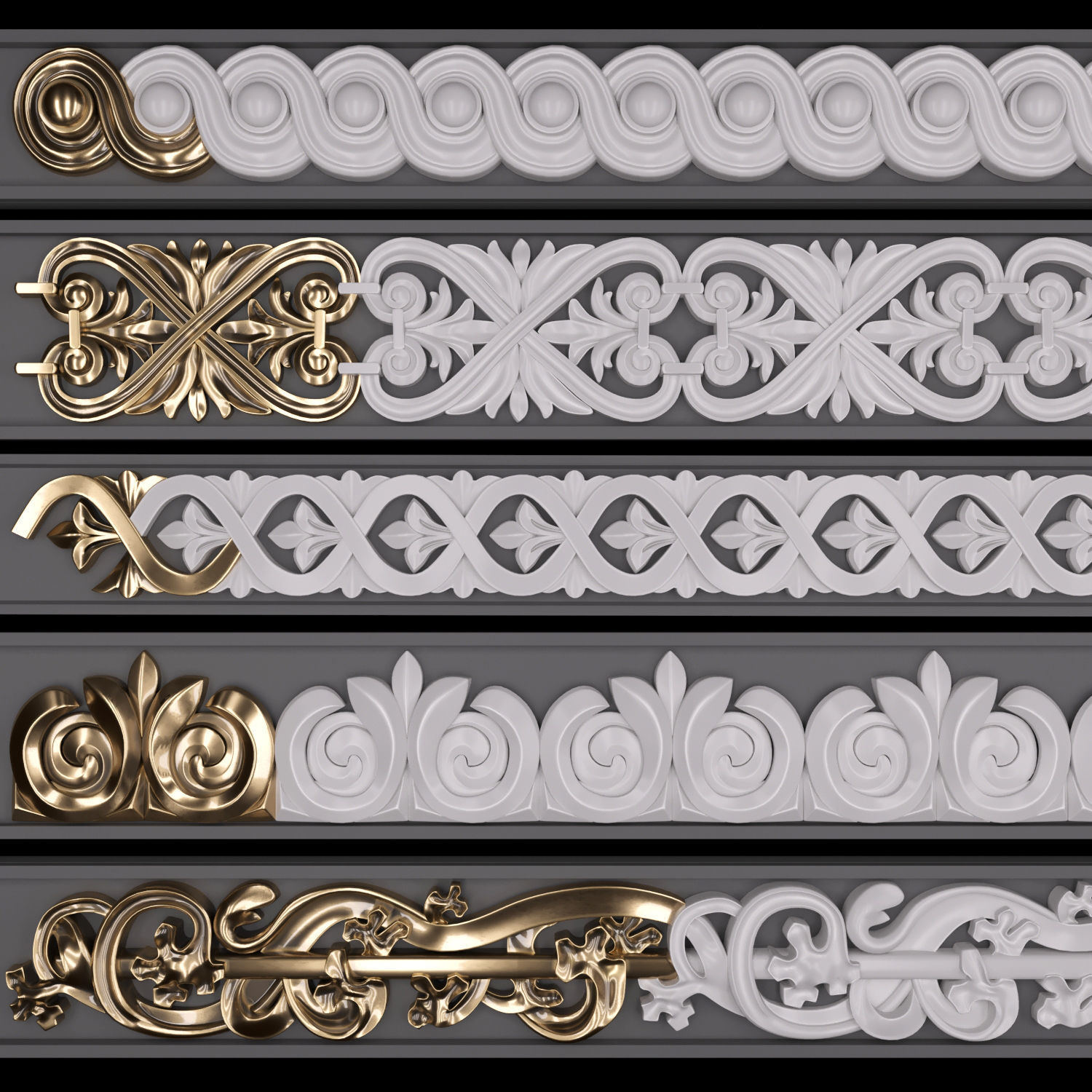 Trim Ornament 06 3D model_1