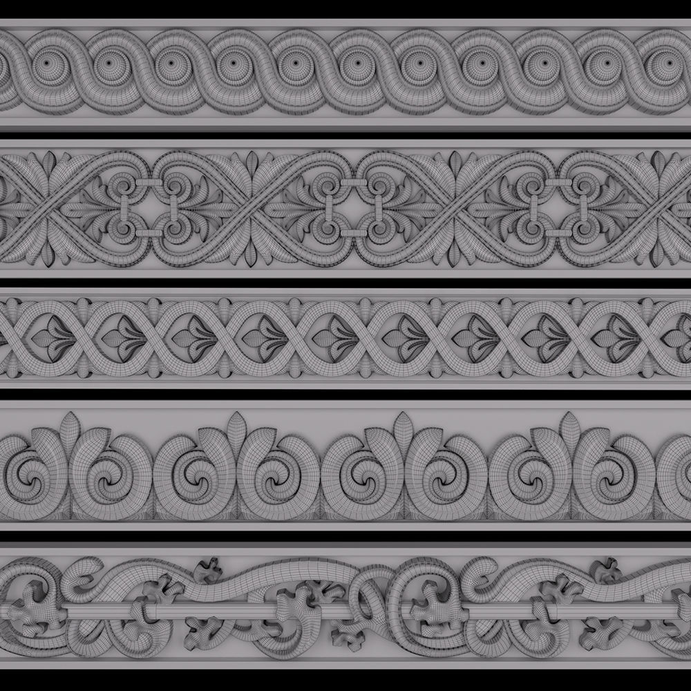 Trim Ornament 06 3D model_2