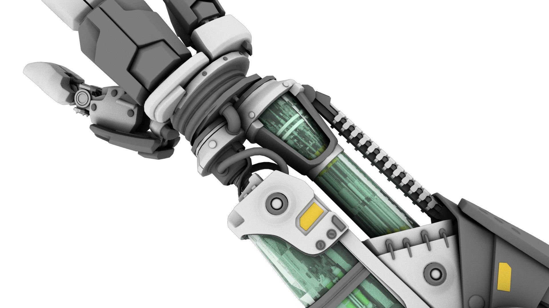 Robot Hand 3D model_5