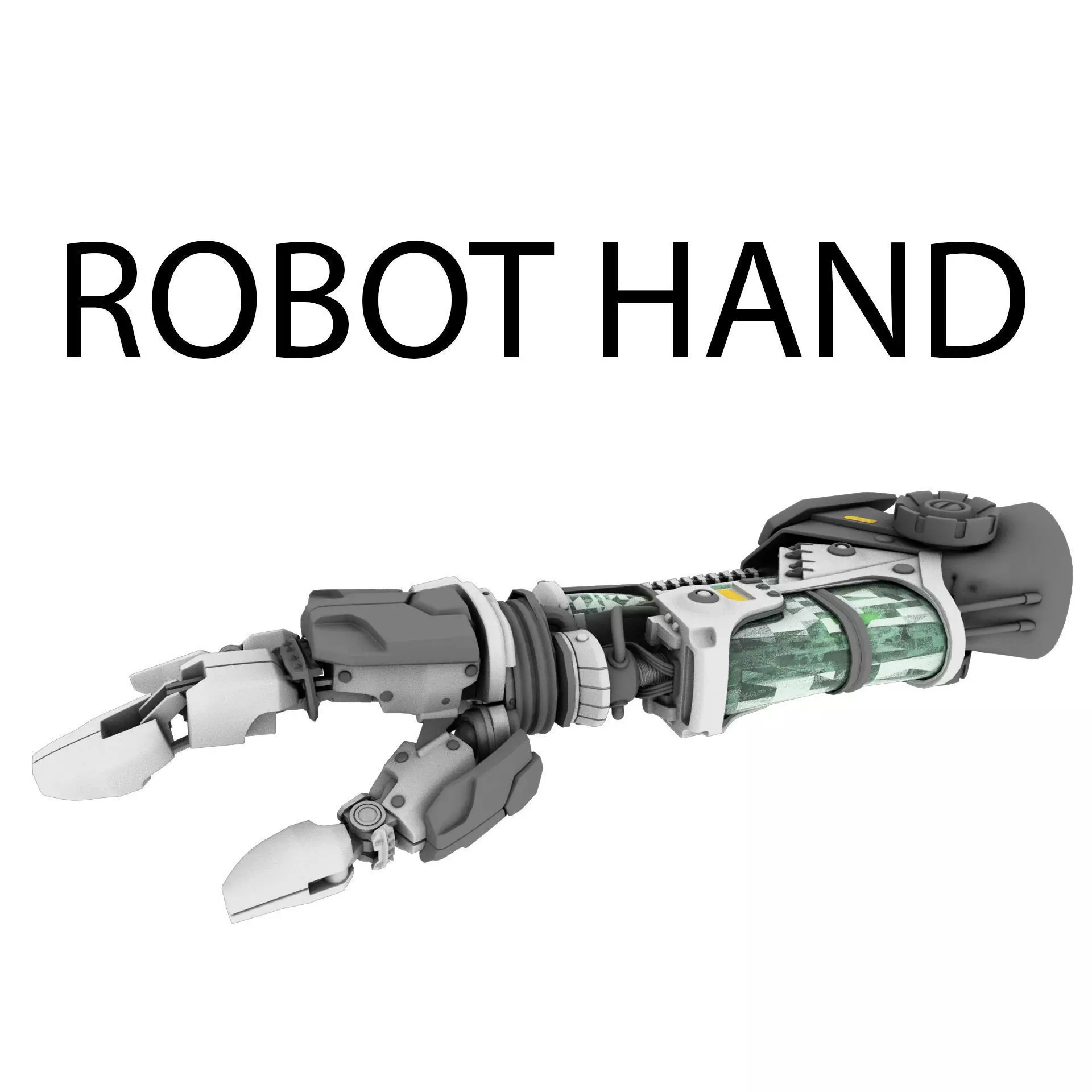 Robot Hand 3D model_0