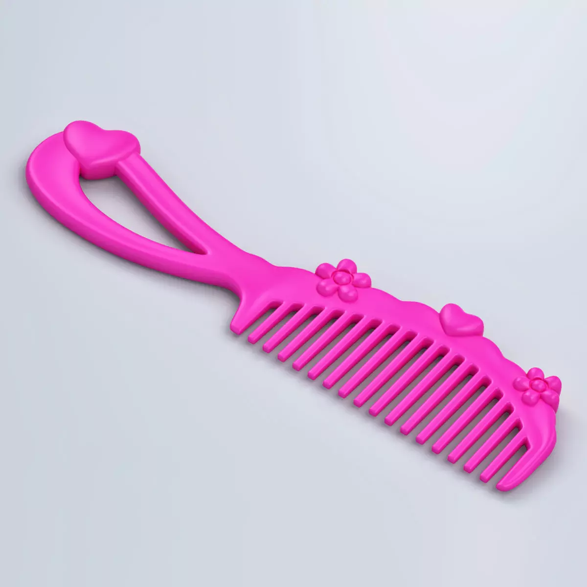 Barbie Comb 3D model_0
