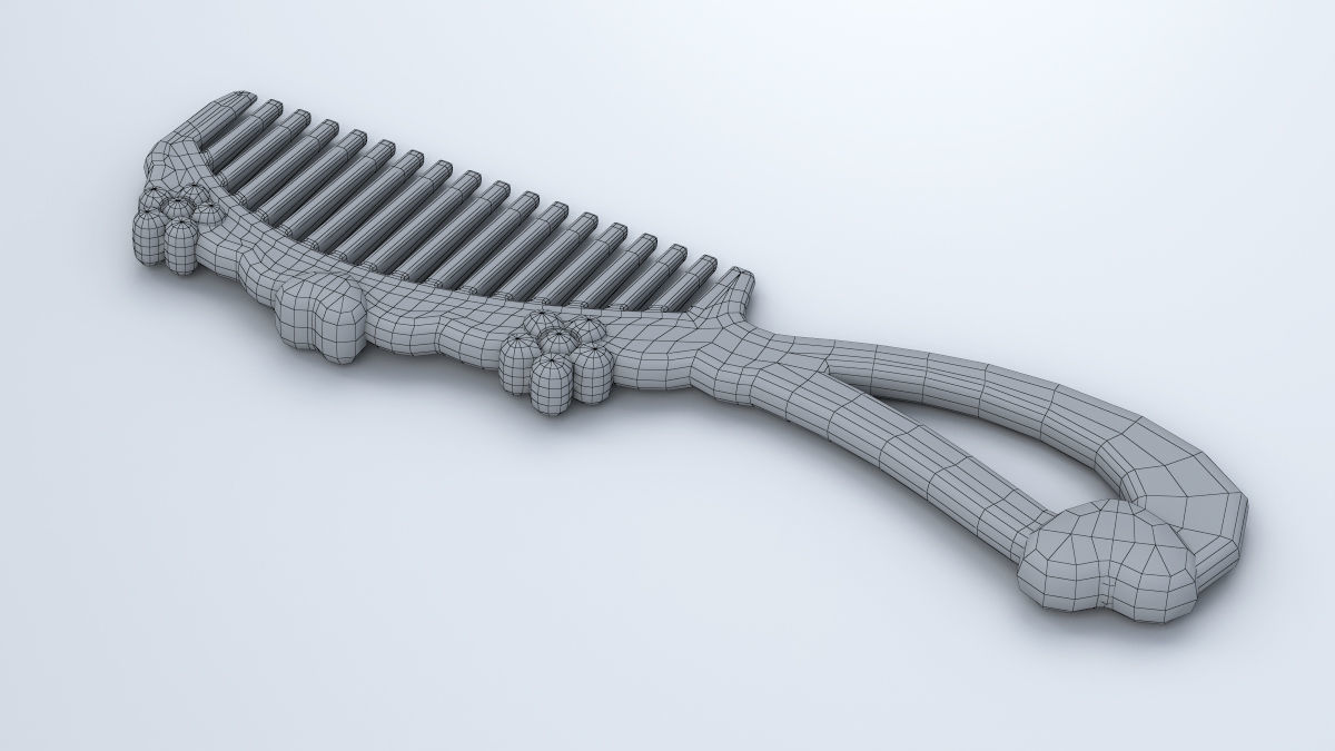 Barbie Comb 3D model_5