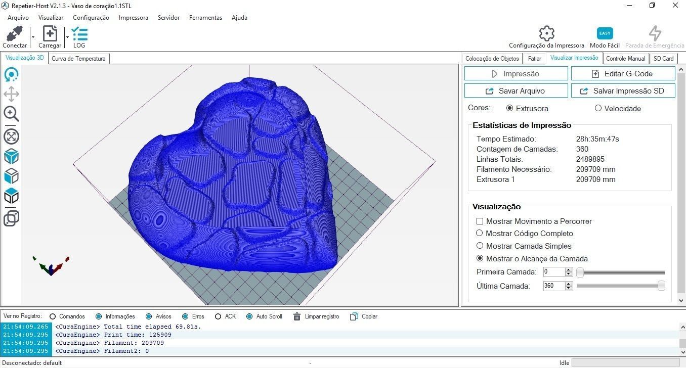 2 Heart-shaped plant vase 3D print model_3