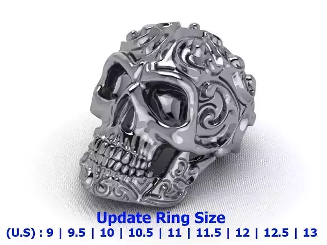 ring skull update ring size