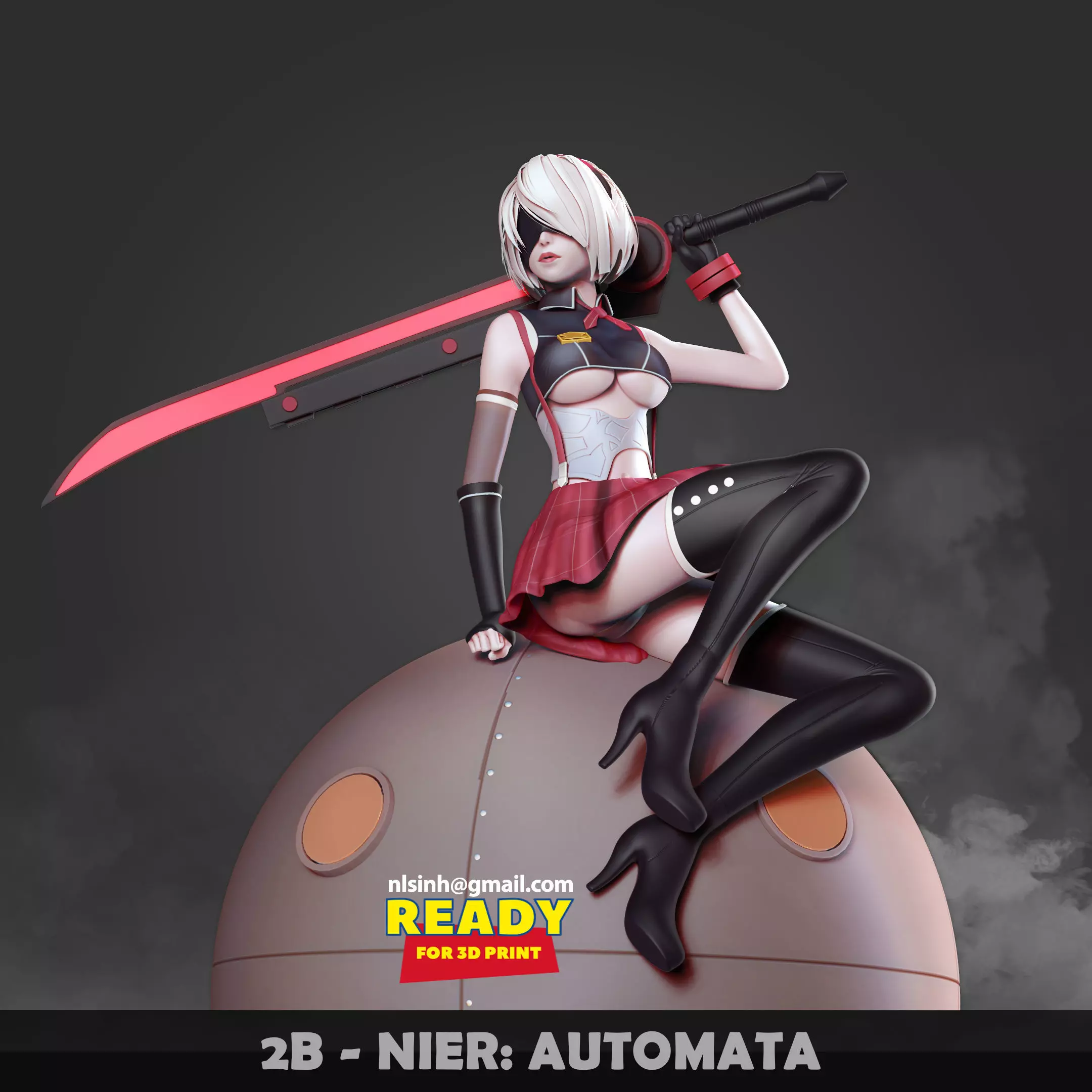 2B - Nier Automata 3D print model
