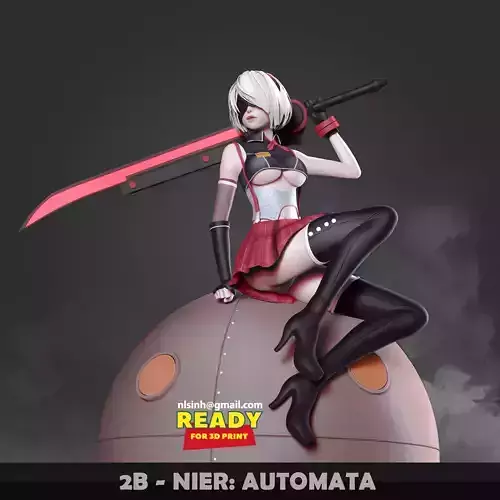 2B - Nier Automata 3D print model