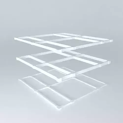 Industrial detail shelving unit Free 3D model