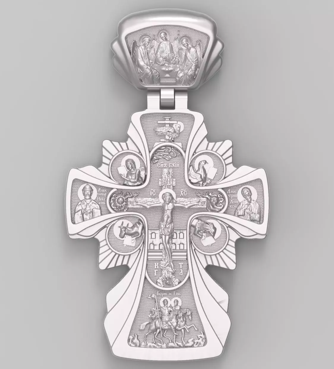 cross icon 3D print model_0