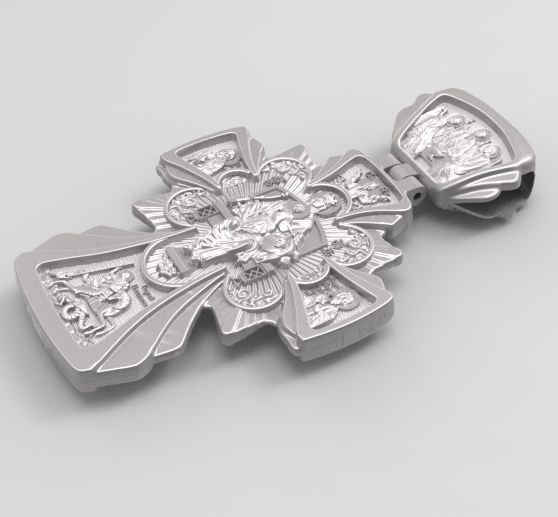 cross icon 3D print model_2