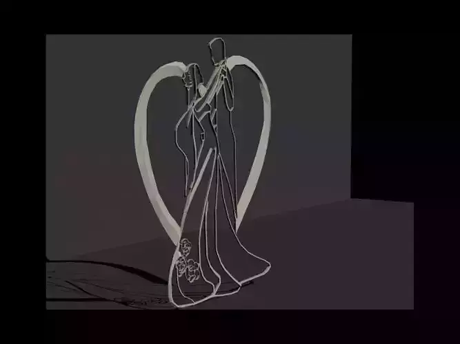 wedding statuette for interior decor
