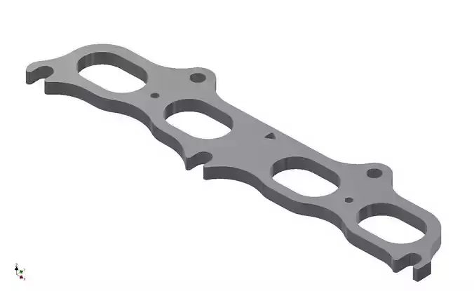 Toyota 3S GE BEAMS Red top exaust manifold 3D model