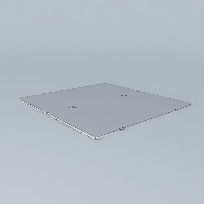 Industrial detail plate Free 3D model_3