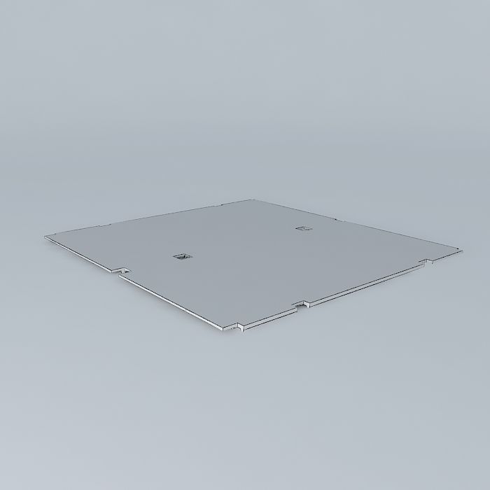 Industrial detail plate Free 3D model_4