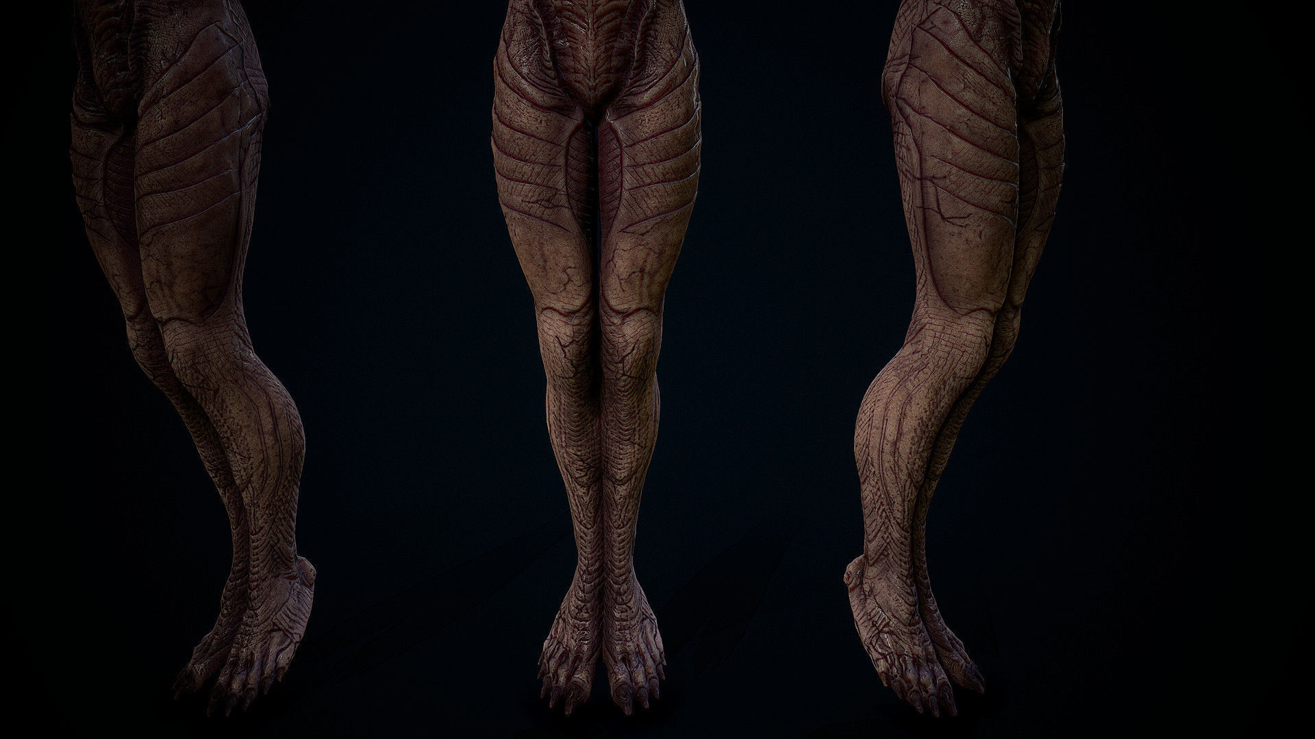 THe old one  ALien Low-poly 3D model_5