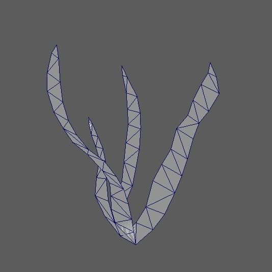 Aquarium Background Low-poly 3D model_11