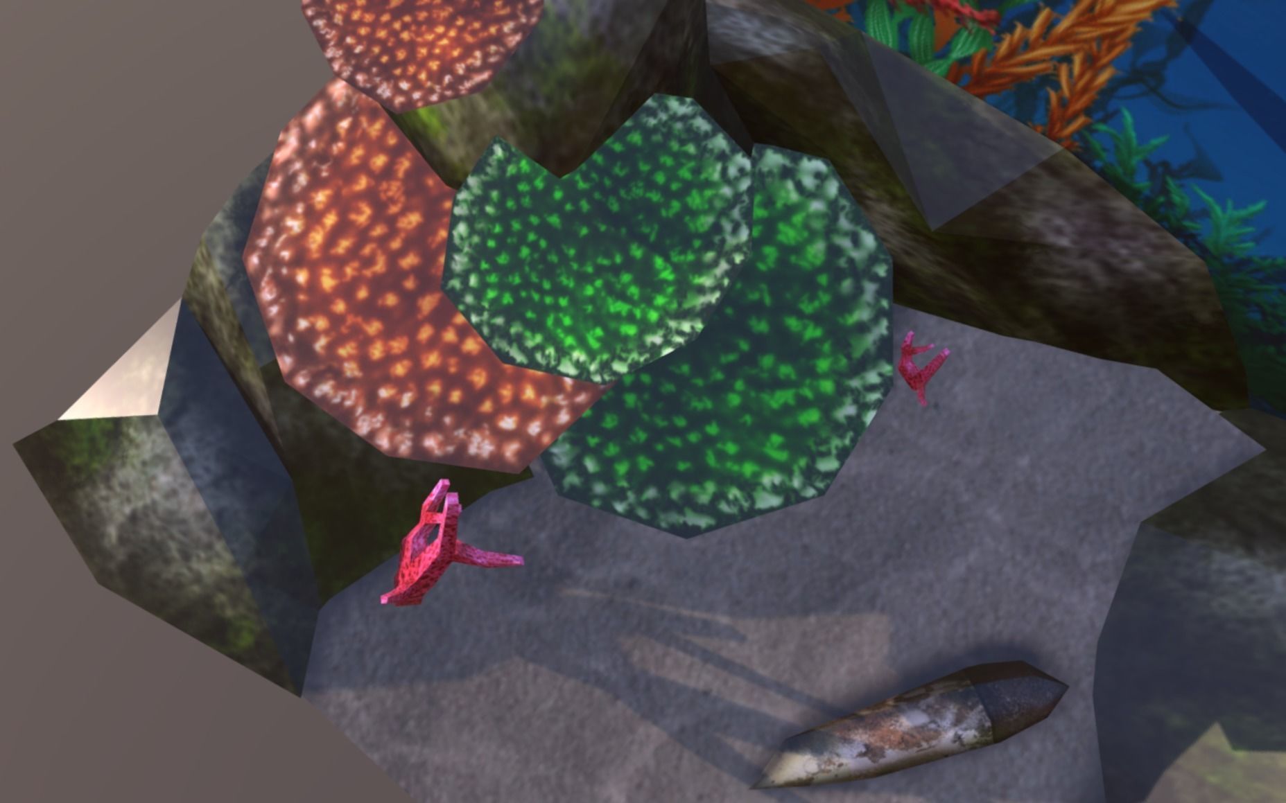 Aquarium Background Low-poly 3D model_6