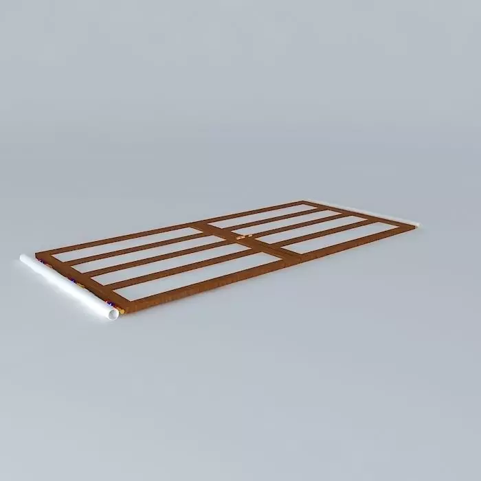 Architectural detail wooden frame Free 3D model_0