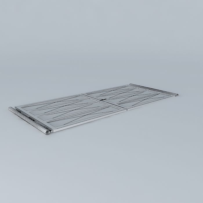 Architectural detail wooden frame Free 3D model_3