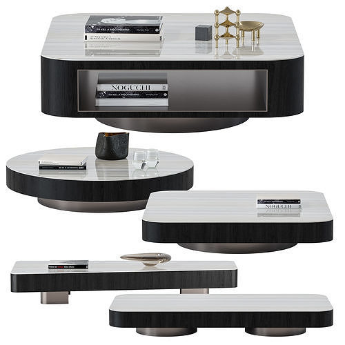 Minotti Milton Coffee Tables 3D model