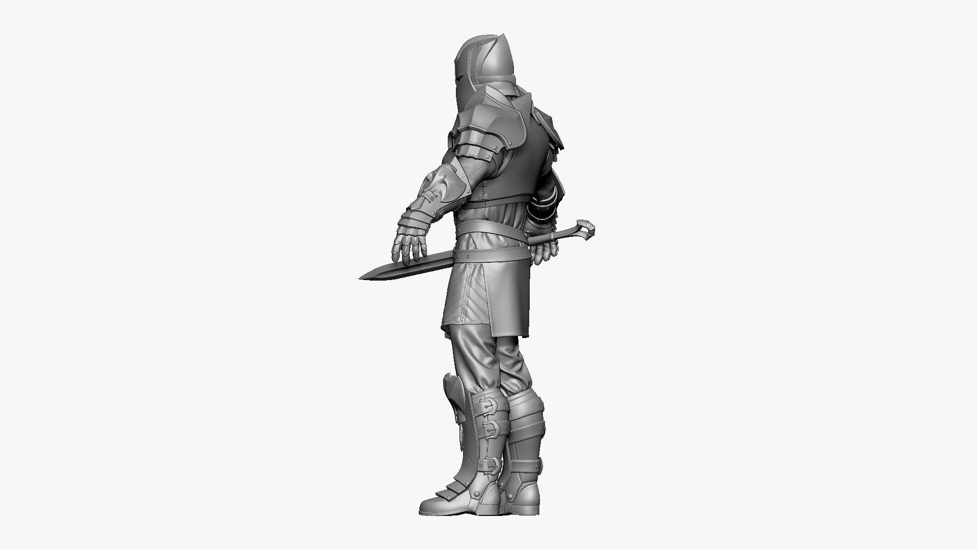 Knight - Highpoly Zbrush project 3D model_13