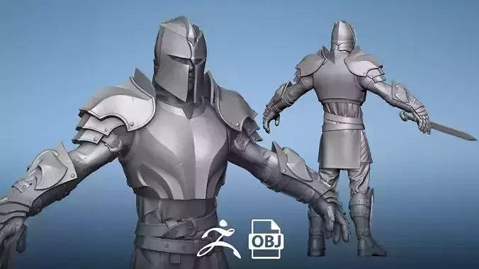 Knight - Highpoly Zbrush project