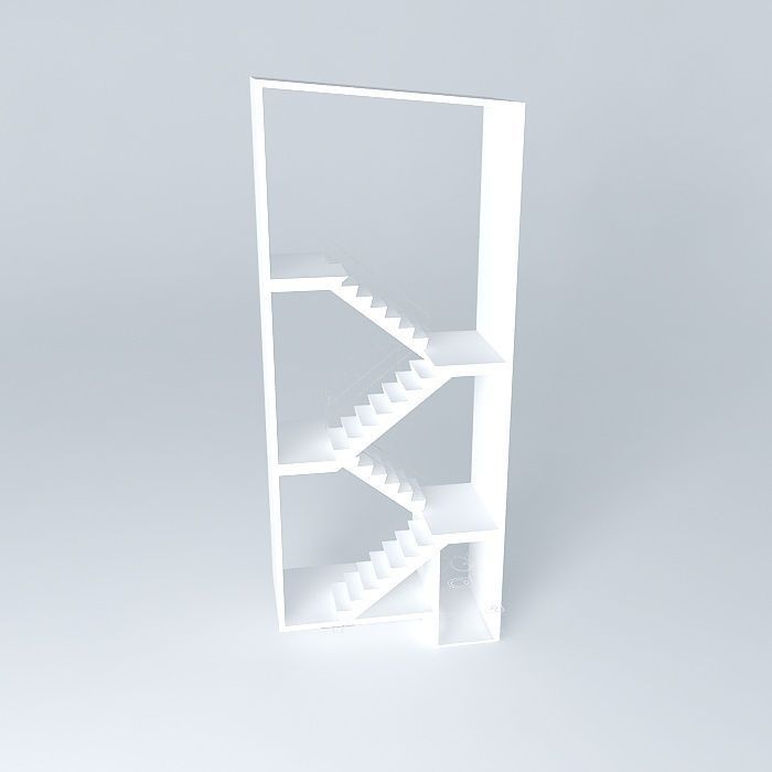 stairs stair case Free 3D model_2