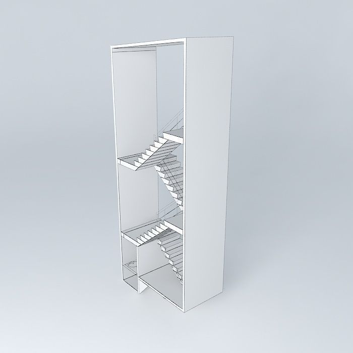 stairs stair case Free 3D model_3