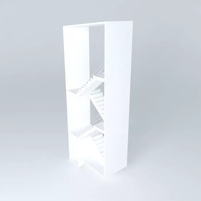 stairs stair case Free 3D model_0