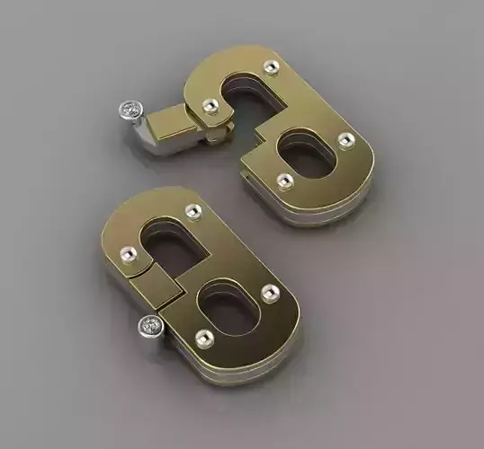 Lock -2 parts 3D print model
