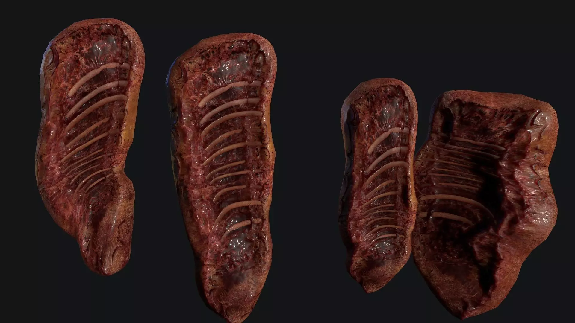 Meat gore Low-poly 3D model