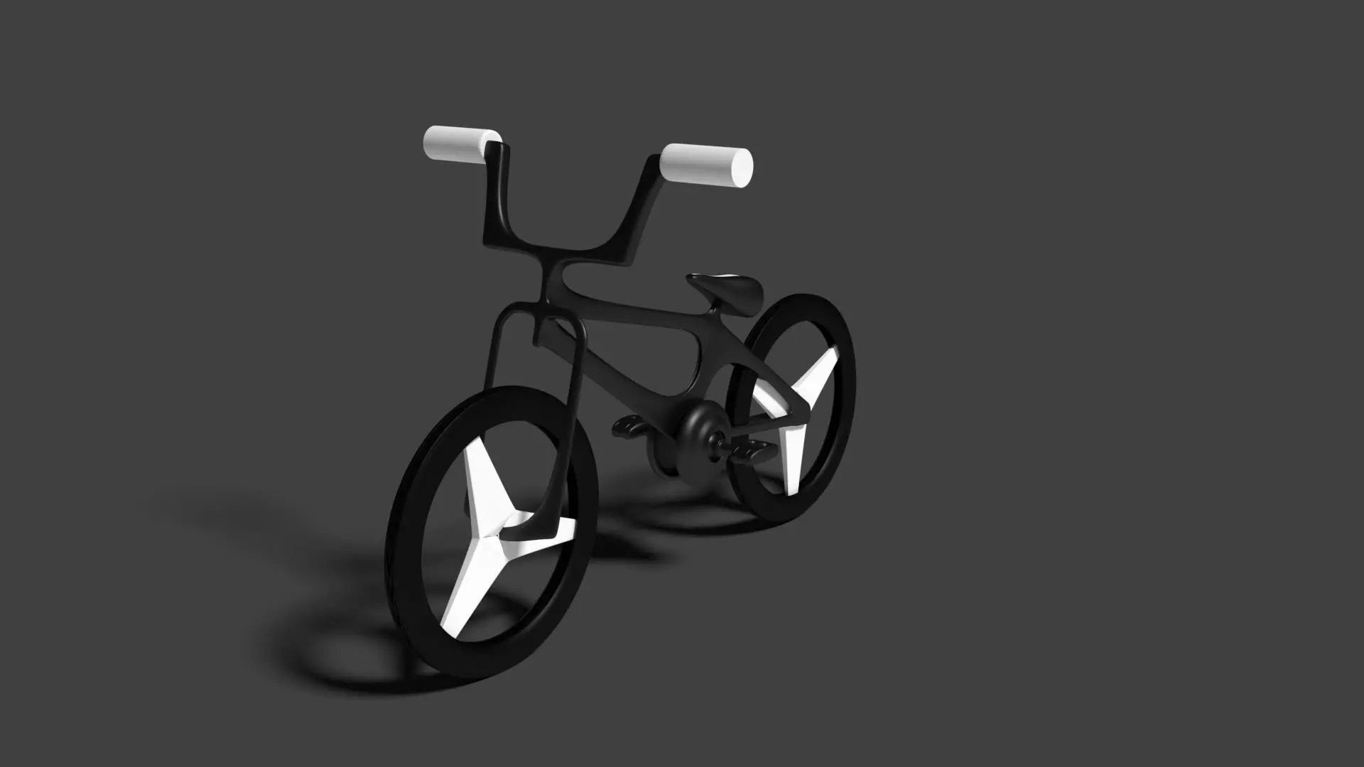 BMX Type cycle Low-poly 3D model_0